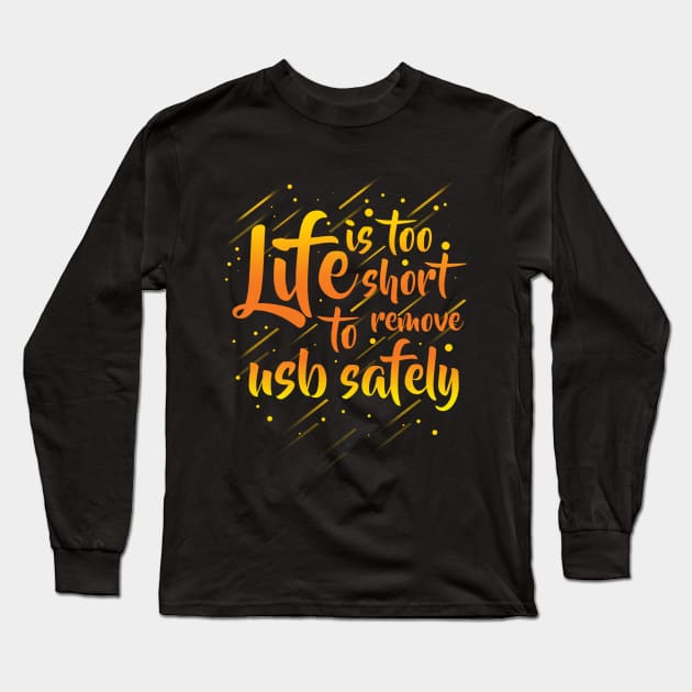 USB Long Sleeve T-Shirt by siddick49